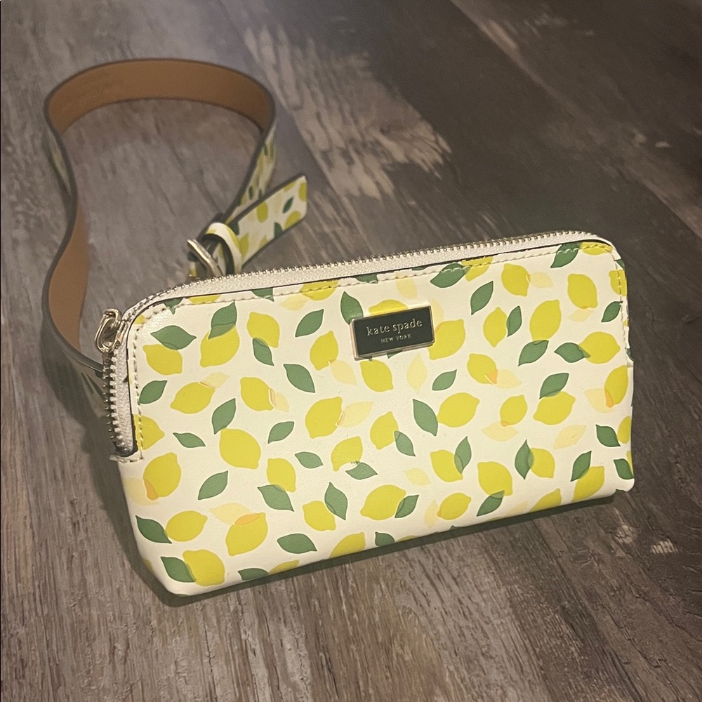 Kate Spade Yellow and Green Lemon “Fanny pack” cross body.